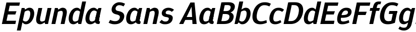 Epunda Sans font