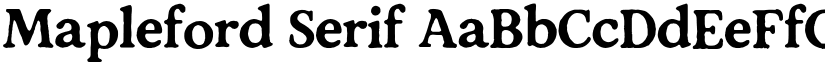 Mapleford Serif font