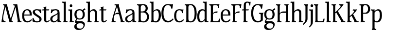 Mestalight font download