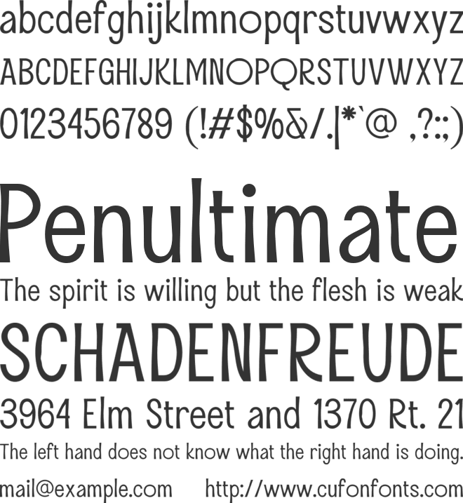 Santa Palma font preview