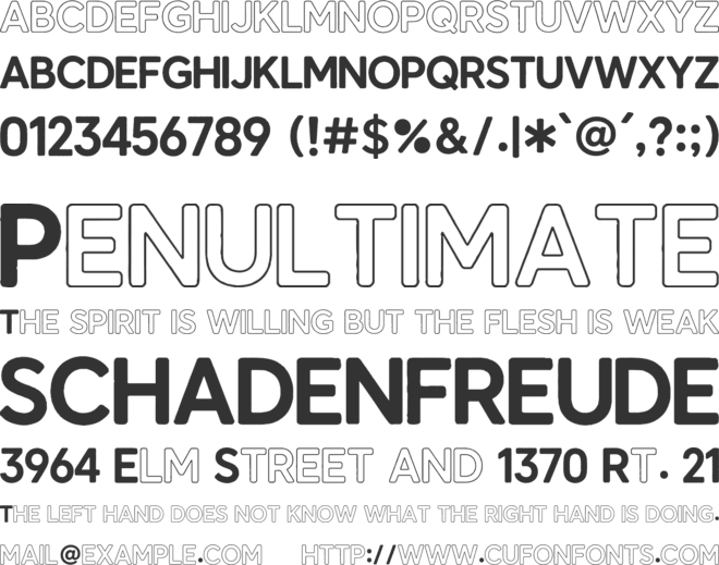 Serene Notes Display font preview