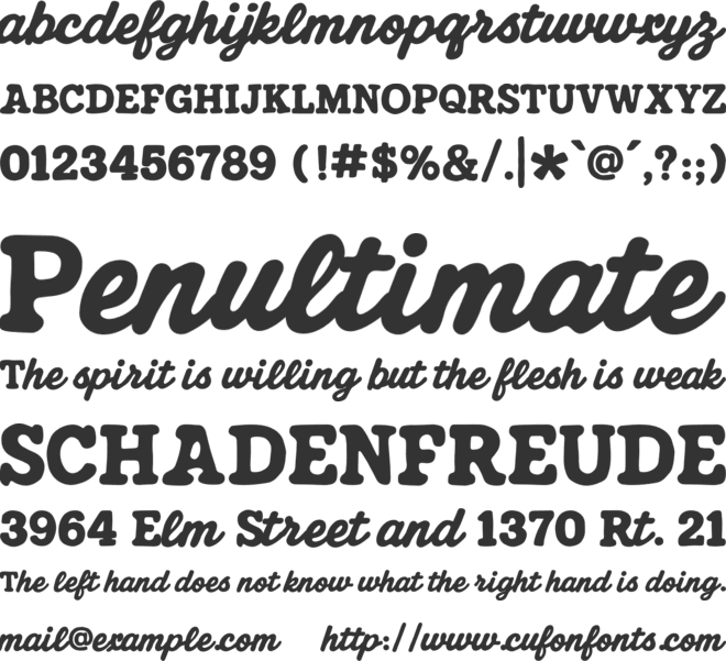 Friends Forever font preview
