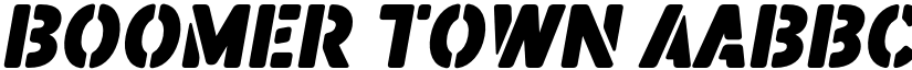 Boomer Town font