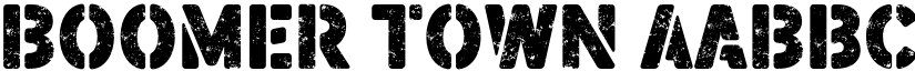 Boomer Town font