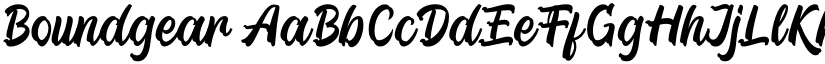Boundgear font