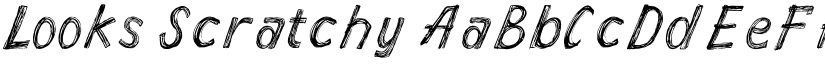 Looks Scratchy font