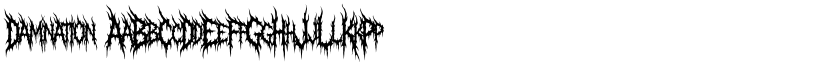 Damnation font