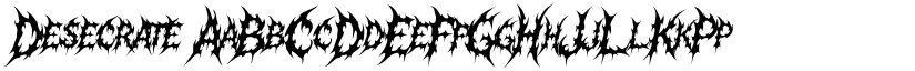 Desecrate font