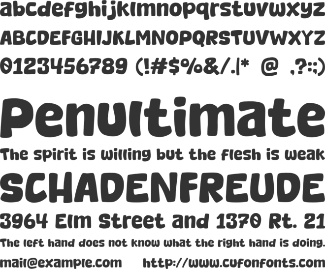 Melon Squishy font preview