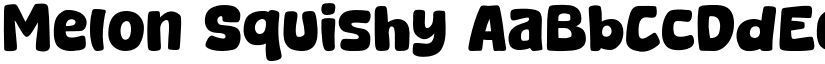 Melon Squishy font