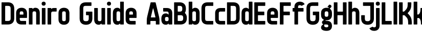Deniro Guide font download