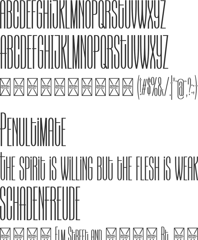 Sito Neran font preview