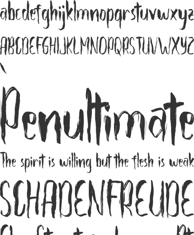 Bloodstreak font preview