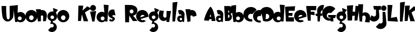 Ubongo Kids Regular font