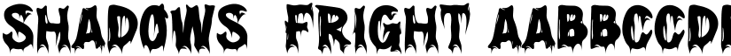 Shadows  Fright font download