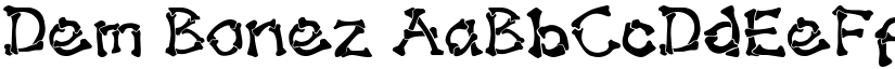 Dem Bonez font