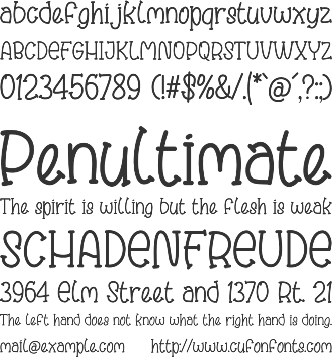 THE MONSTOR font preview