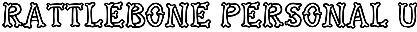 Rattlebone PERSONAL USE font download