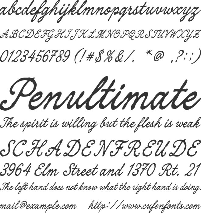 Rusty Fantasy font preview