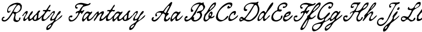 Rusty Fantasy font