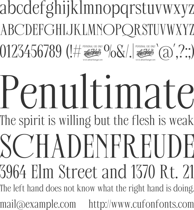 Konstella font preview