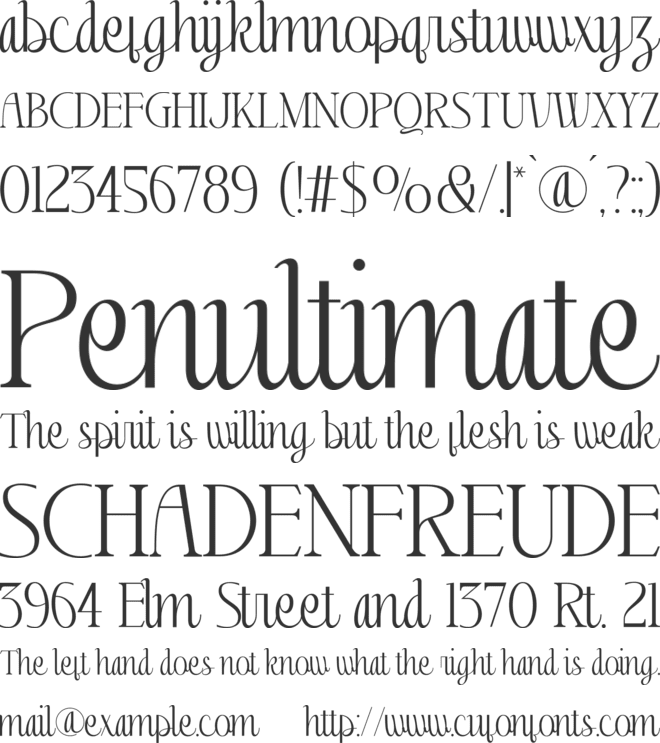 Aloha Mariska font preview