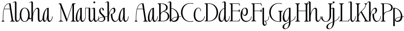 Aloha Mariska font