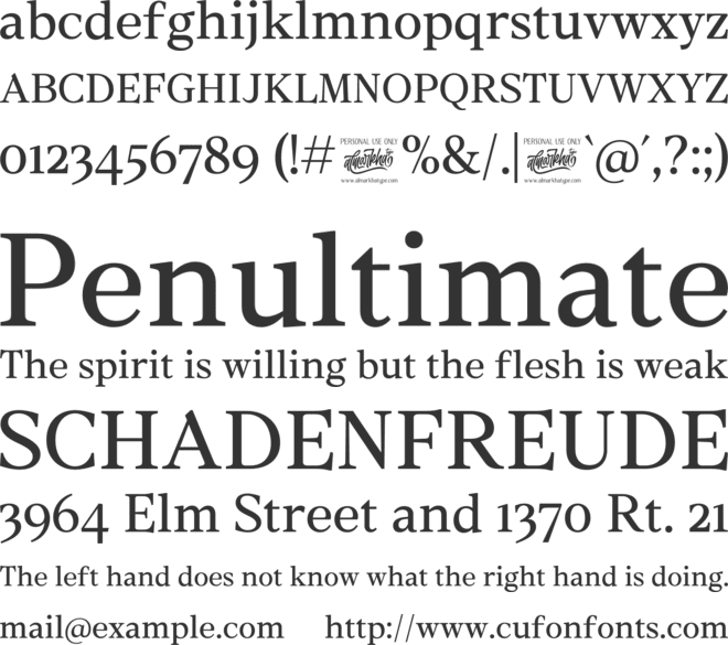 Histora font preview