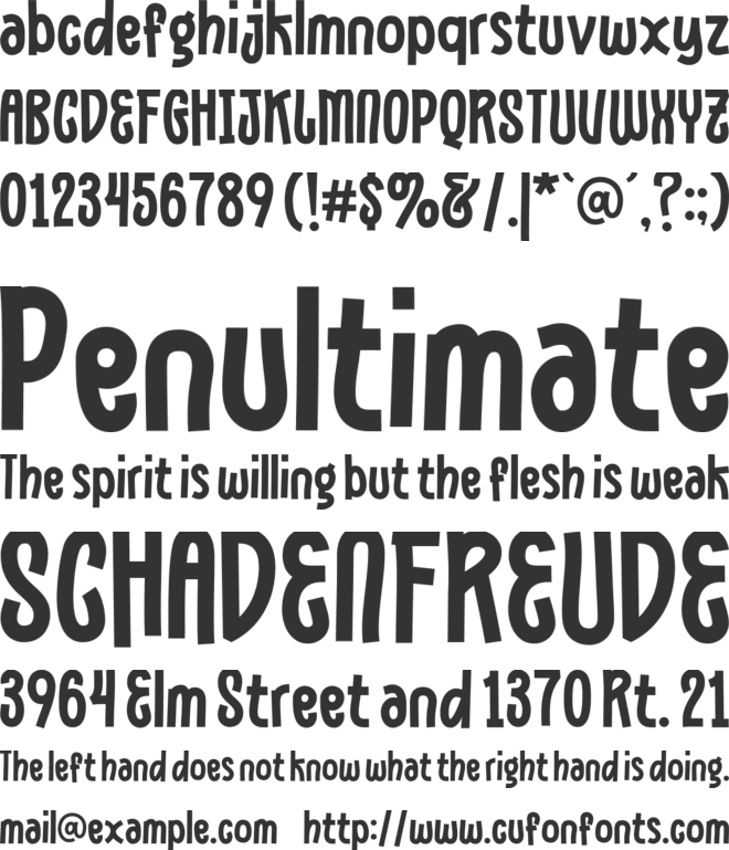 Moonstart font preview