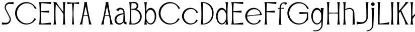 SCENTA font download