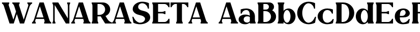 WANARASETA font