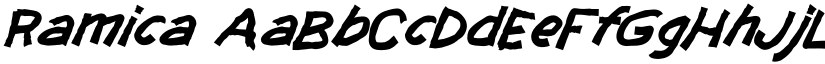 Ramica font