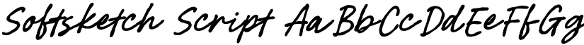 Softsketch Script font