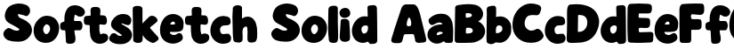 Softsketch Solid font