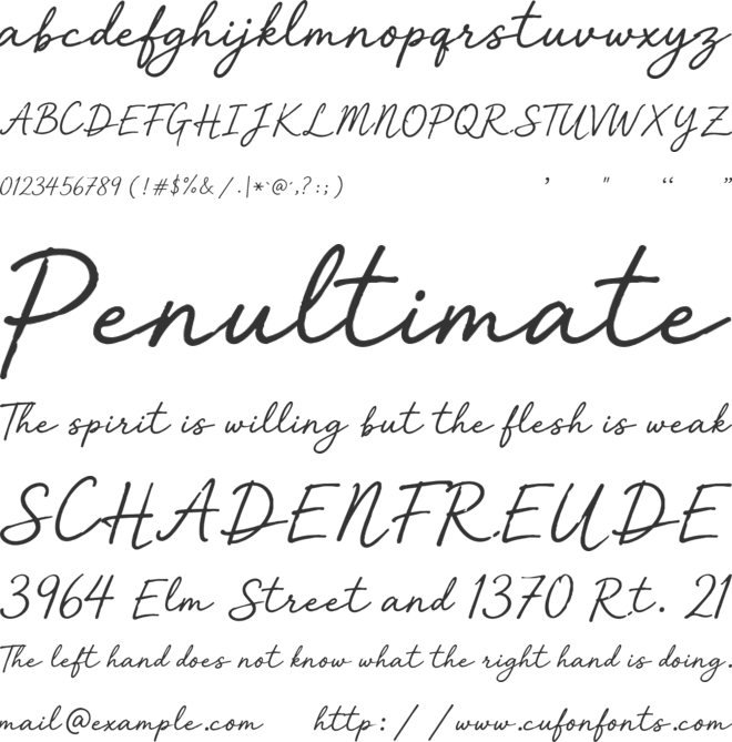 Tjiwidej Heritage Script font preview