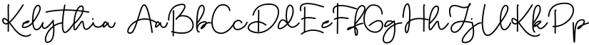 Kelythia font