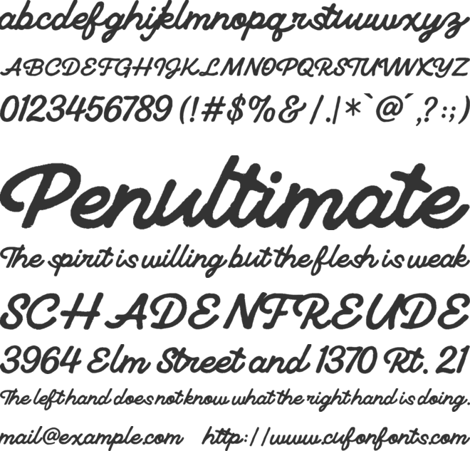 Vintage Haven font preview