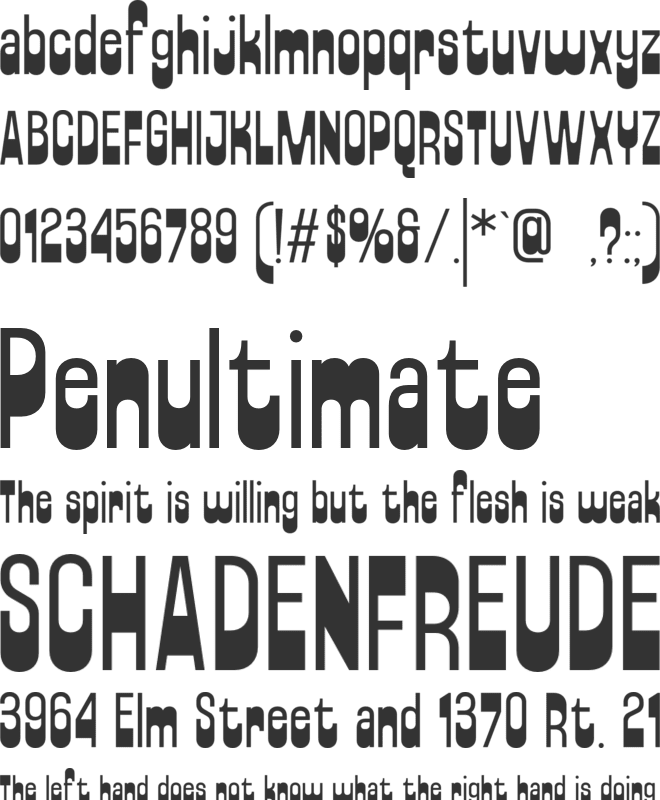 Robelous font preview