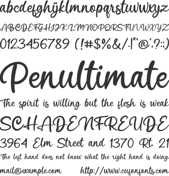 Dinasty Majesty font preview