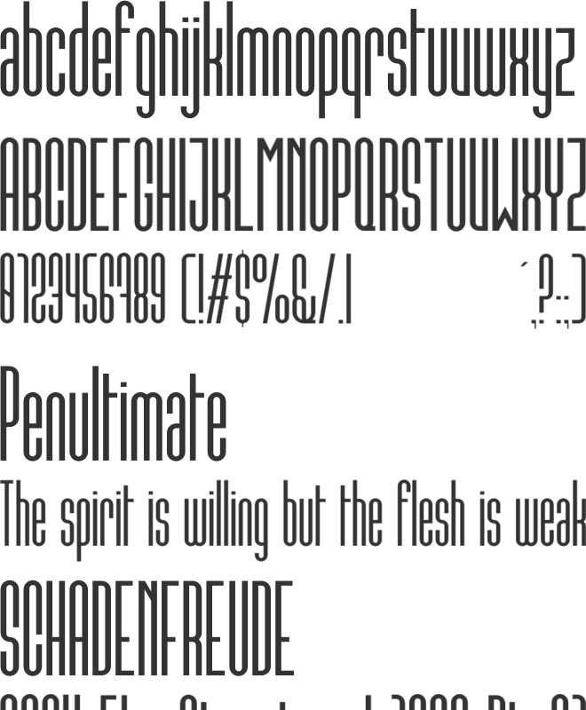 Conde Sans font preview