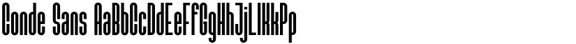 Conde Sans font