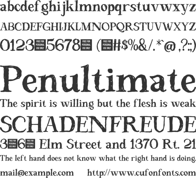LT Maison Blanche Free font preview