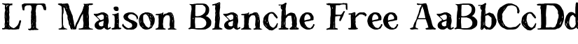 LT Maison Blanche Free font download