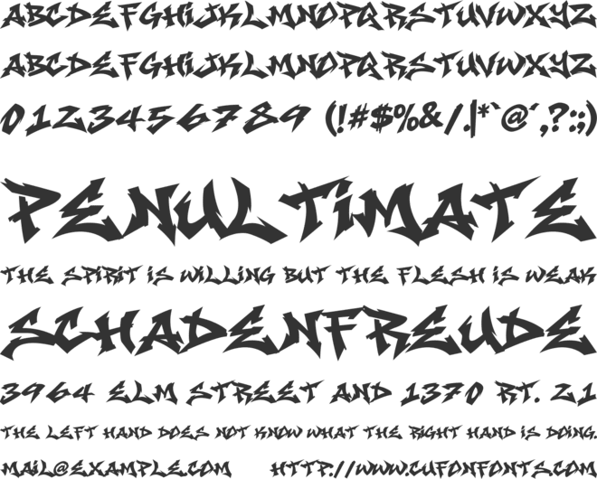 Boxer Storm font preview