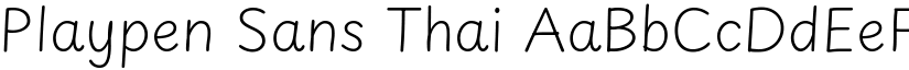 Playpen Sans Thai font