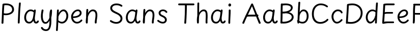 Playpen Sans Thai font