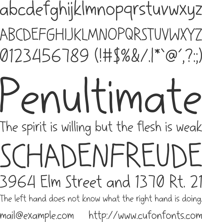 Bovani font preview