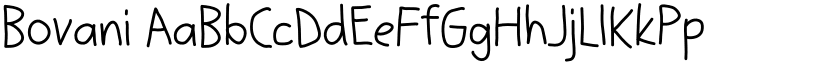 Bovani font download