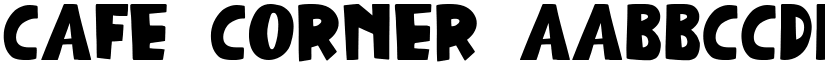 Cafe Corner font