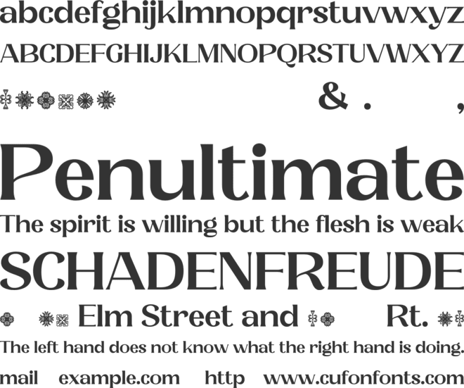 Parmyo font preview